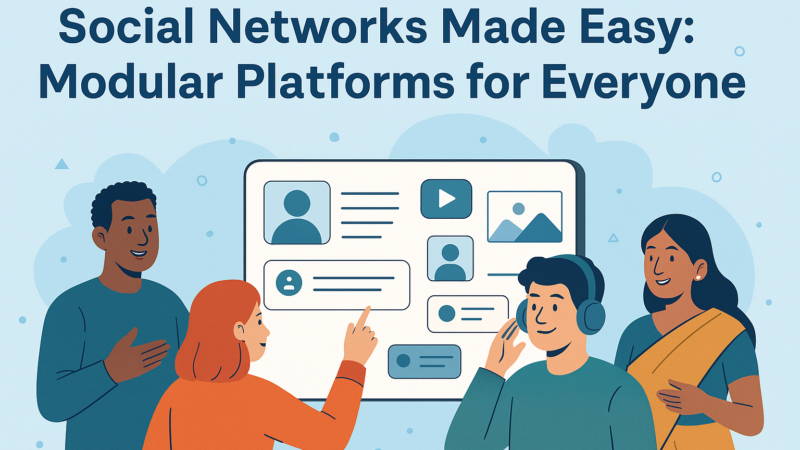 Social Networks Made Easy: Modular Platforms for Everyone