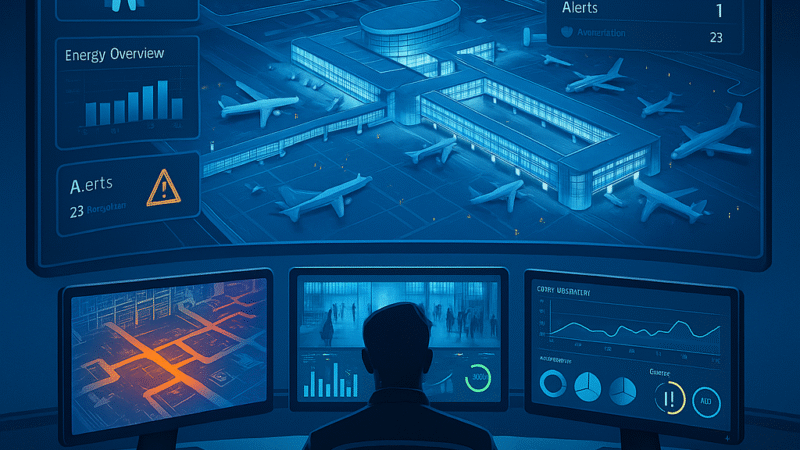 Smart Airports and Travel Efficiency: Integrating 3D GeoEngine and AI